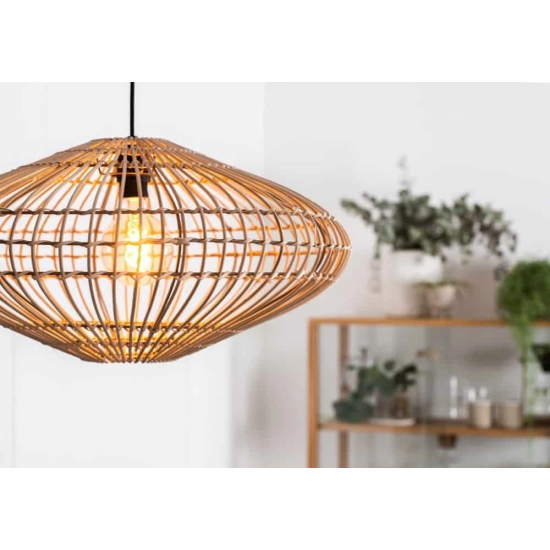 Lampa wisząca MAGALI Ø 56 cm 1xE27 Light wood 03435/56/72 Lucide - zdjęcie dodatkowe 3